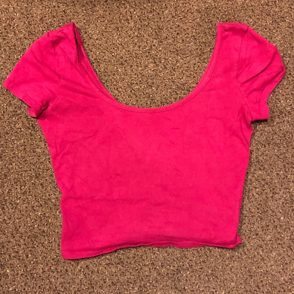 🎈SALE: 3 for $20🎈Kirra Hot Pink Crop Top (M)
